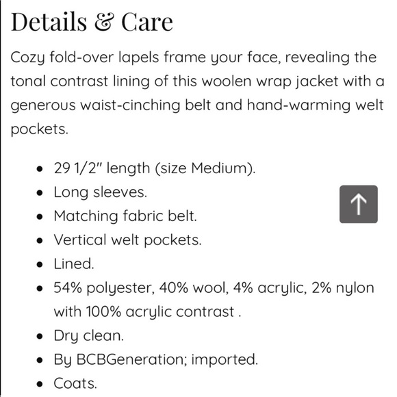 BCBG Gray Wrap Wool Coat - Picture 14 of 14